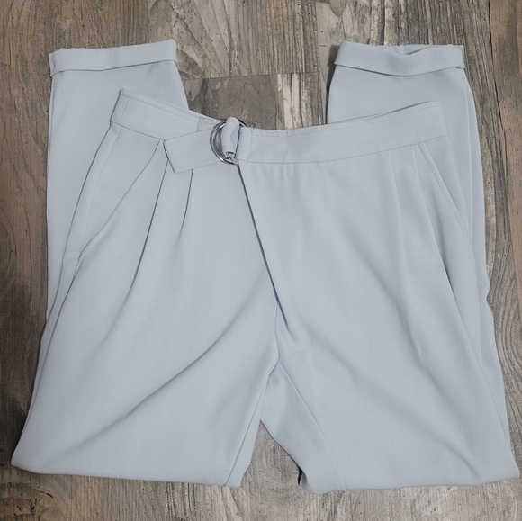 1 State baby blue high rise cuffed pants size xs - Picture 1 of 11